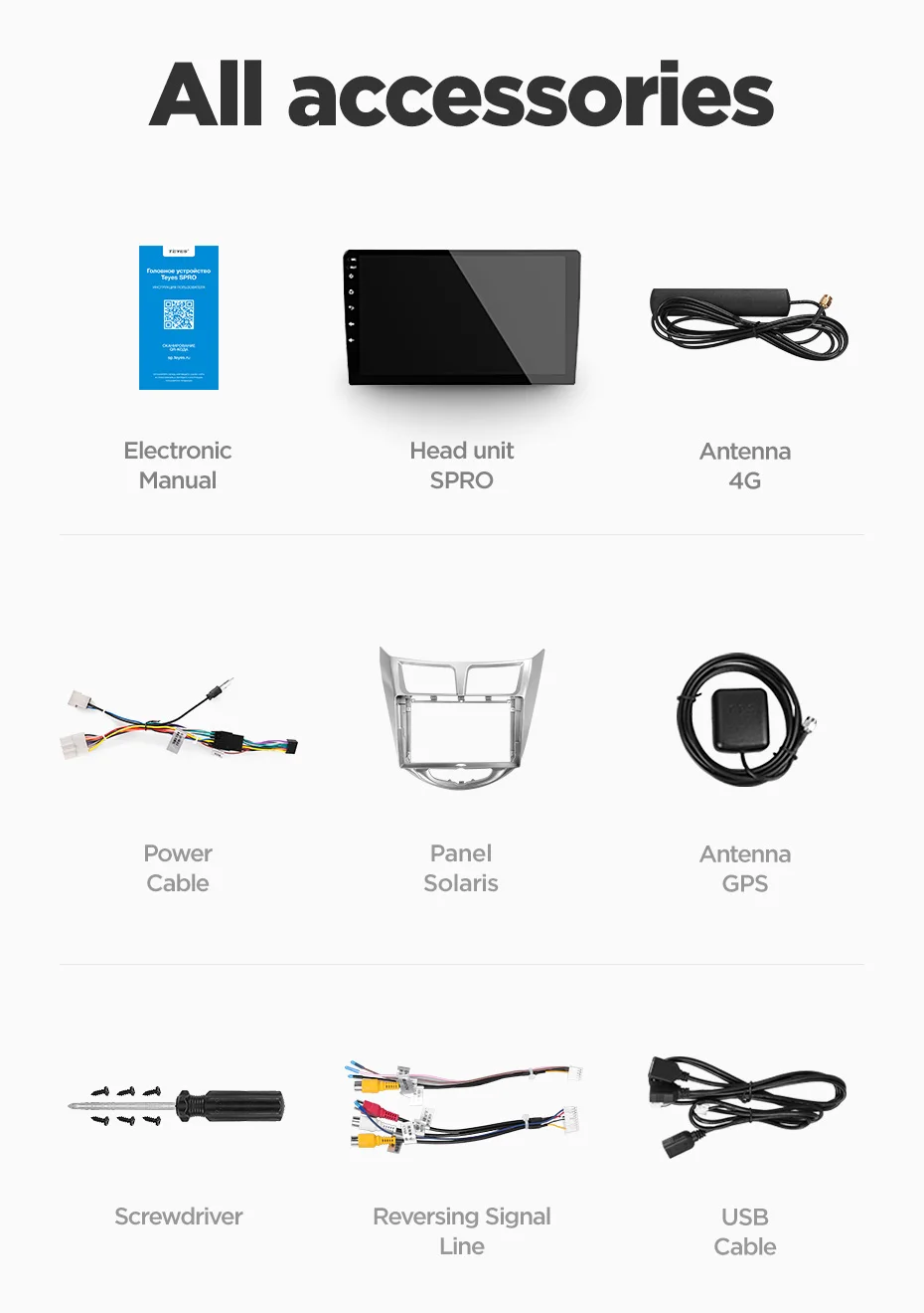 Discount TEYES SPRO Car Radio Multimedia no 2 din android  8,1 8.1 Video Player Navigation GPS For solaris Hyundai 1 2 Accent Verna sedan 28