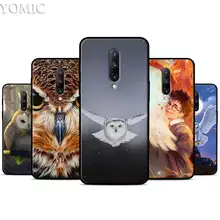 Snowy Owl Silicone Case for Oneplus 7 7Pro 5T 6 6T Black Soft Case for Oneplus 7 7 Pro TPU Phone Cover