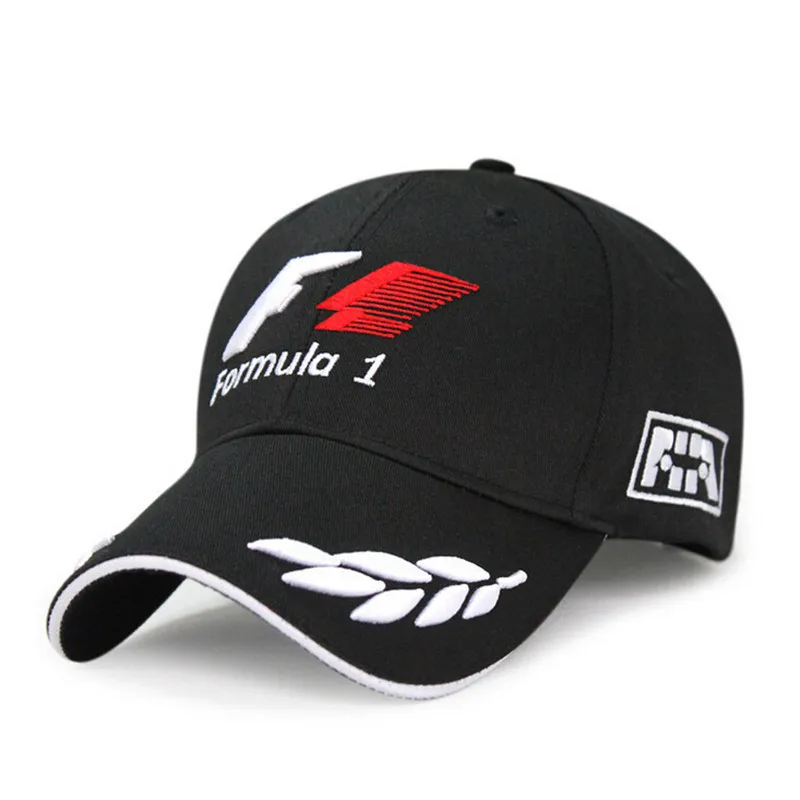 

2019 New Baseball Cap 3D Embroidered F1 Racing Car Riding Hat Cap Fashion Hip Hop Hats Adjustable Sun Hat for Men Accessories