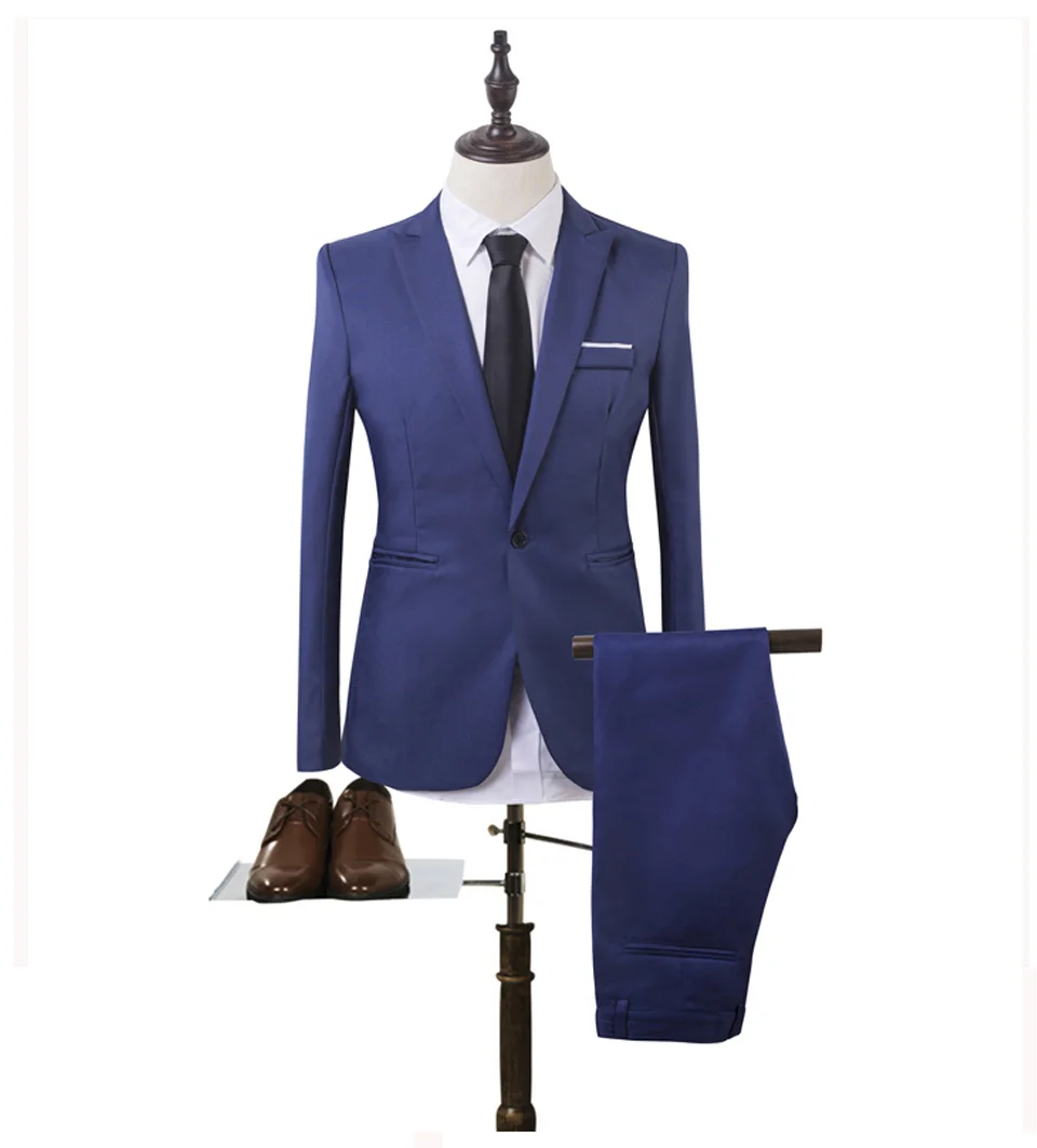 Luxury Men Wedding Suit Male Blazers Slim Fit Suits For Men Costume Business (5)