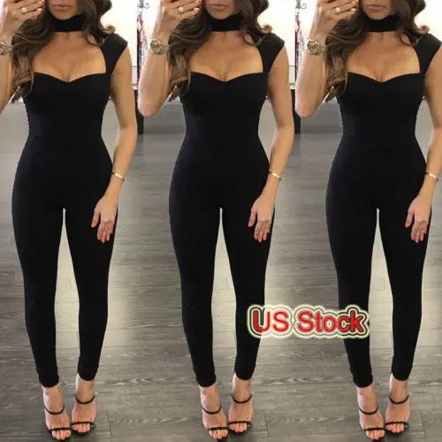 Hirigin 2017 جديد أزياء عارية الذراعين بذلة سوداء مثير فتاة صديق هدية معطلة الكتف نحيل bodycon حزب الملابس S-XL داخلية