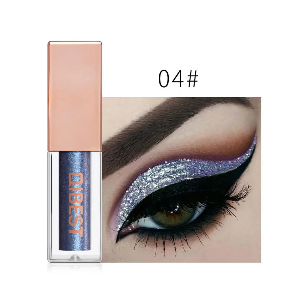 15 Colors Liquid Glitter Eyeshadow Pencil Shimmer Eyeshadow Waterproof Long-lasting Shimmer Eyeshadow Eye Makeup Accessorices - Цвет: 4