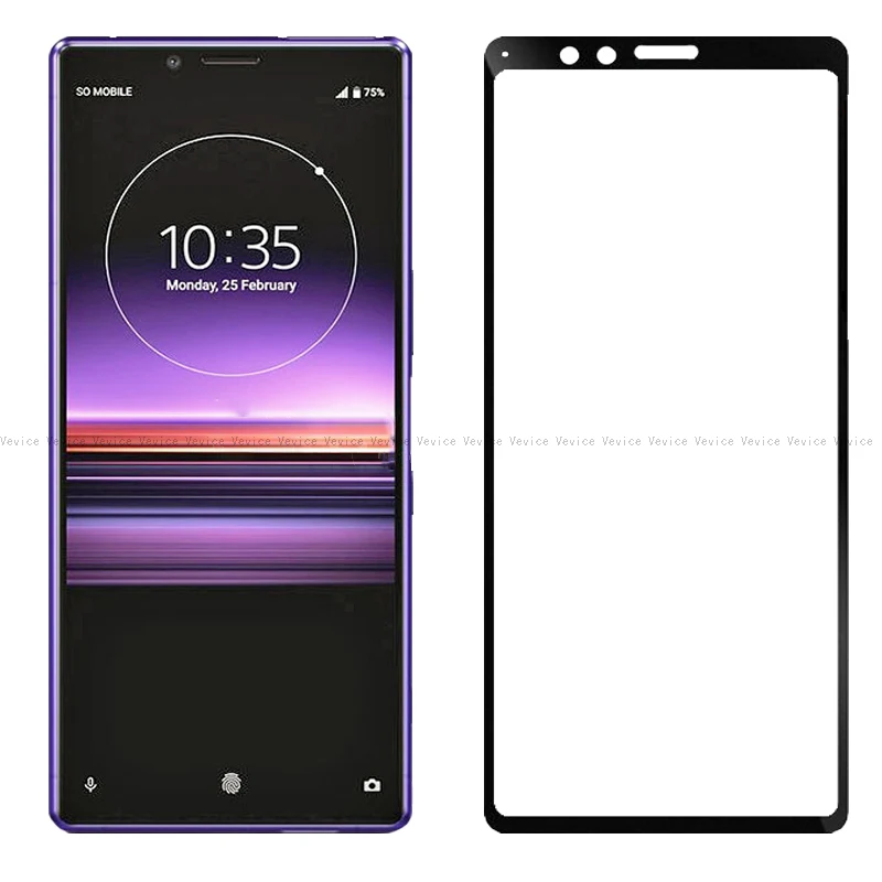 Полностью закаленное стекло для Sony Xperia 1 10 XA3 XZ4 XA1 XA2 Ultra XZ1 XZ2 Compact XZS XZ XP