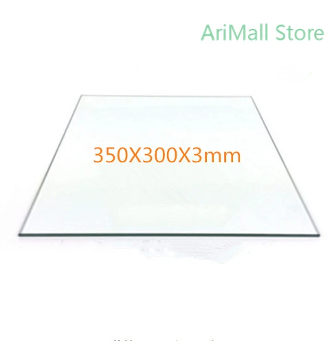 1 قطعة منصة 350x300x3 مللي متر الطباعة السرير البورسليكات طبق من الزجاج ساخنة السرير لمدة تصل RepRap Prusa 3D طابعة