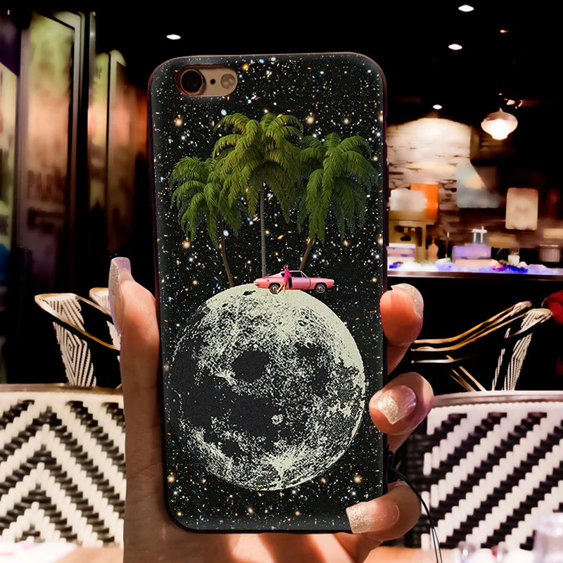 MaiYaCa Trippy Art эстетический Космос астронавт Чехлы для iPhone 7 черные чехлы для iPhone 8 7 6S Plus X 5s SE XR XS MAX Fundas Capa