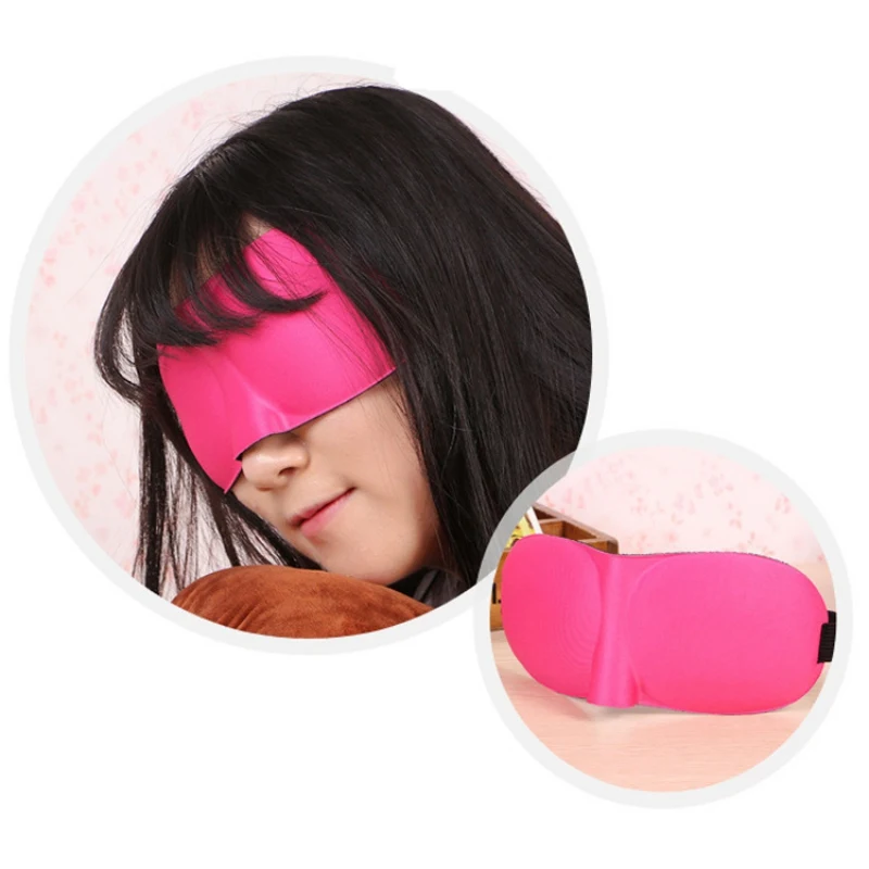 

3D Sleep Eyepatch Natural Sleeping Eye Mask Adjustable Eyeshade Cover Shade Eye Patch Soft Portable Blindfold Travel Eye Cover