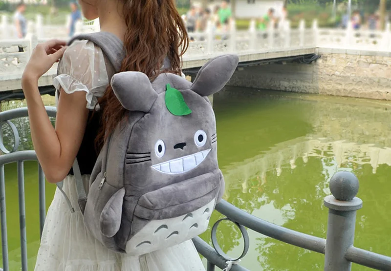 Totoro Children Backpack Plush Baby School Bag Teenagers Shoulder Bag Kid Hayao Miyazaki Toys Boy Girl Schoolbags Mochila BP0175 (8)