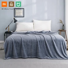 Xiaomi Mijia COMO гостиная фланель сплошной теплый бархат антибактериальное одеяло антистатические для простыней и офиса дома 3 вида цветов