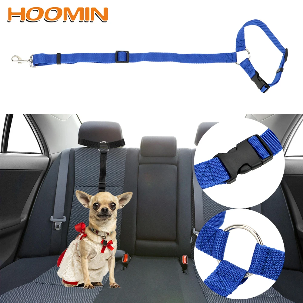 HOOMIN Pet Seat Belt Auto Seatbelt Harness Pet Dog Cat Car Seat Belt Safety Leads Clip Adjustable Pet Dog Supplies