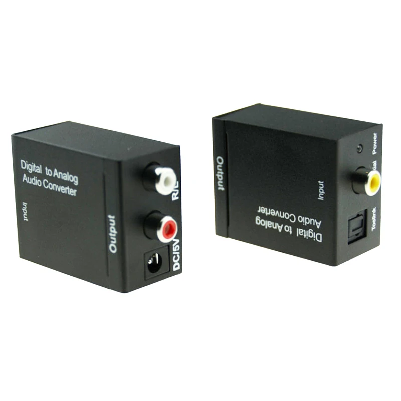 

NEW Digital to Analog Audio Converter DAC Amplifier Decoder Fiber Coaxial Coax Audio RCA Signal to Analog L/R Audio Adapter