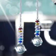 H& D Упаковка из 2,30 мм чакра хрустальная люстра в форме шара Призма каскад подвесной солнцезащитный Ловец Радуга Коллекция украшения для дома и сада