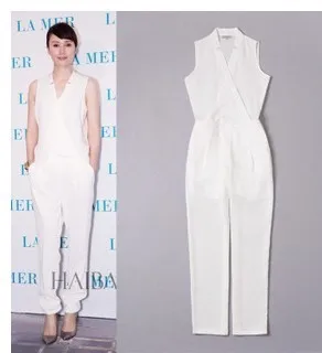 formal jumpsuit with blazer