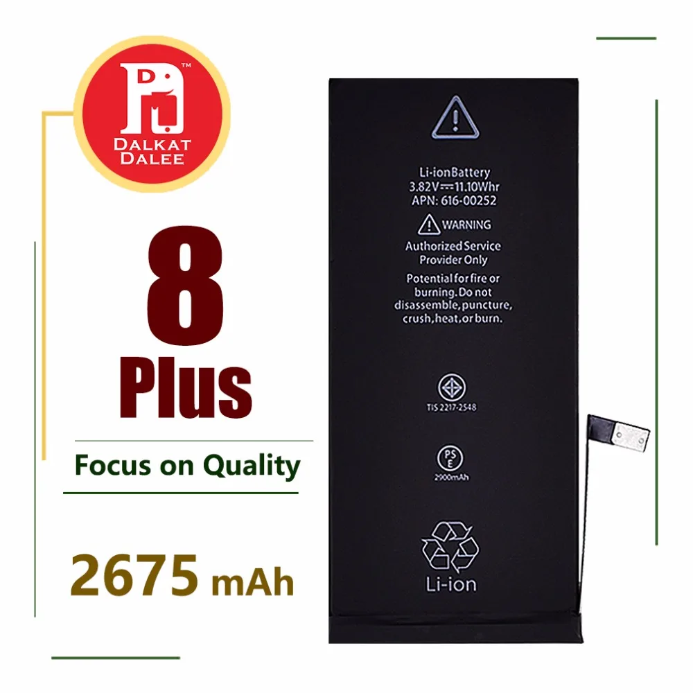 100% New 2675mAh Battery for iPhone 8 Plus Real Capacity Zero Cycle ...