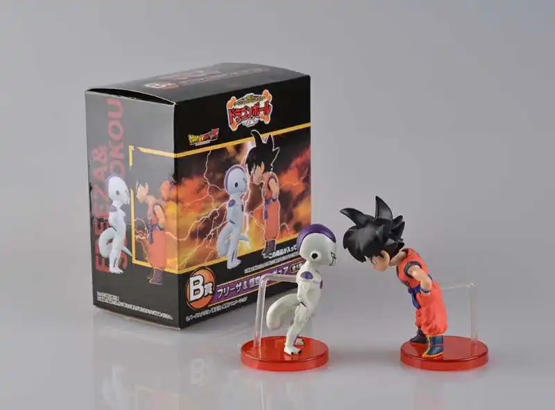 Аниме 7 см Dragon Ball Z 2 шт./компл. Son Goku &amp Frieza DragonBall фигурка ПВХ Коллекционная модель