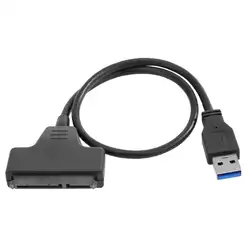 USB 3,0 на SATA Кабель-адаптер Жесткий диск конвертер SATA Кабель-адаптер для 2,5 дюймовый HDD SSD черные кабели оптовая продажа