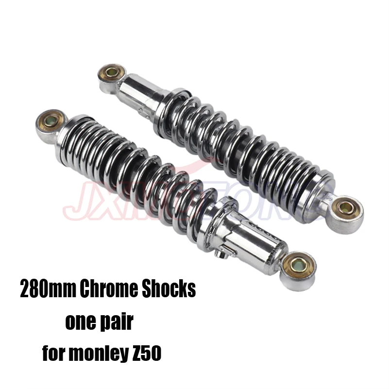 2Pieces 280mm Chrome Shocks for honda Monkey bike Z50 Z50J Z 50 50CC