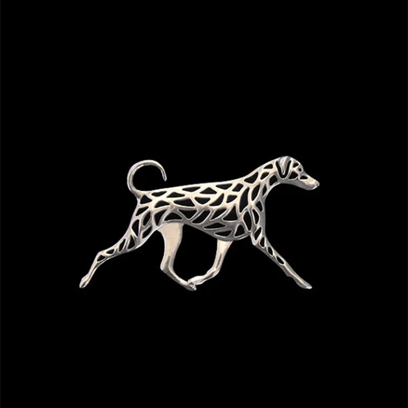 Doberman натуральные уши и хвост собаки искусственные серебряные мужские броши рука
