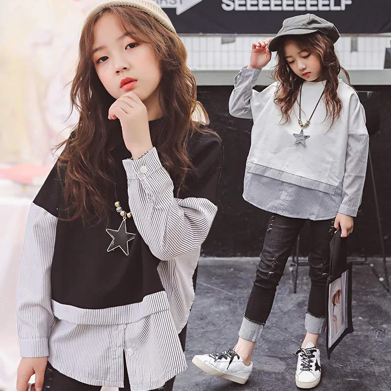 

Toddler Girls Clothing Sets Sport Suits 2019 Kids Clothes Girls Outfits Children Set Loose Tracksuit 6 8 10 12 14 Years Costume