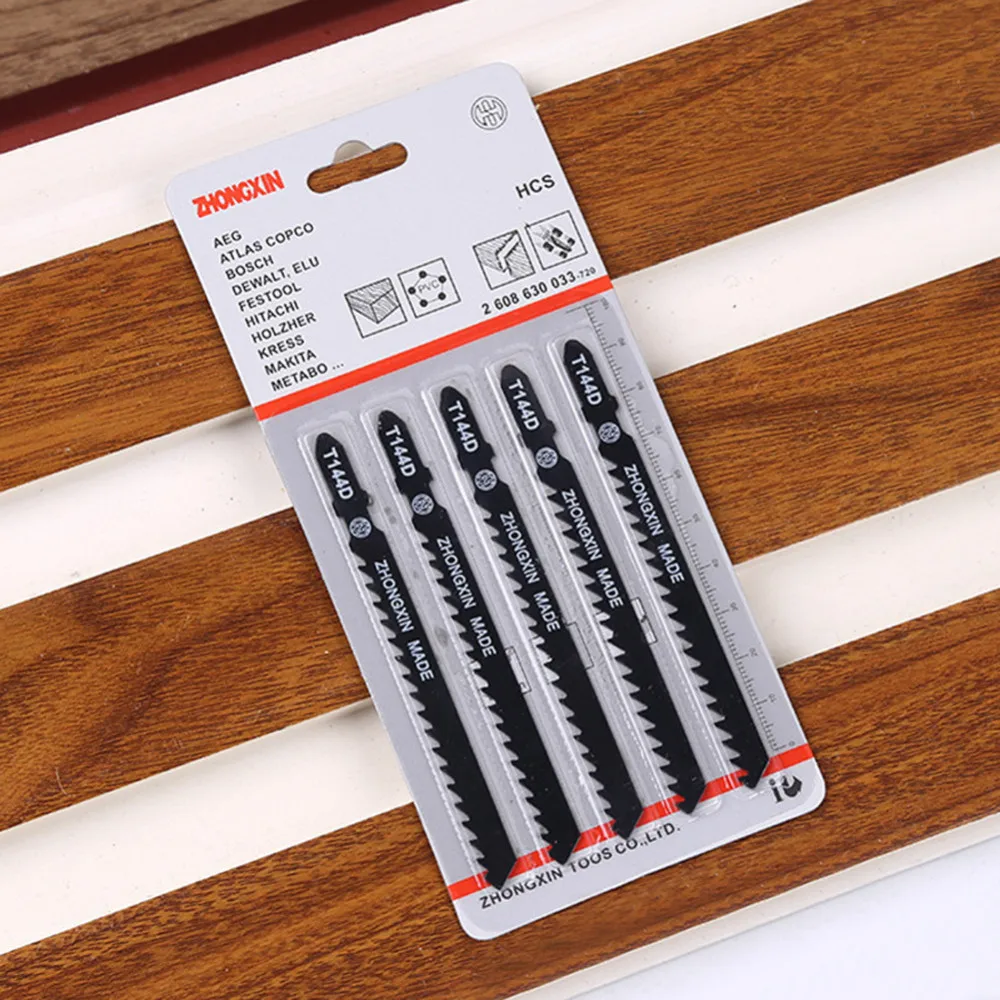 5 pcs/set Jig Saw Blades 74mm Clean Cutting 5 Pcs For Wood PVC Fibreboard Reciprocating Saw Blade Power Tools Accessories