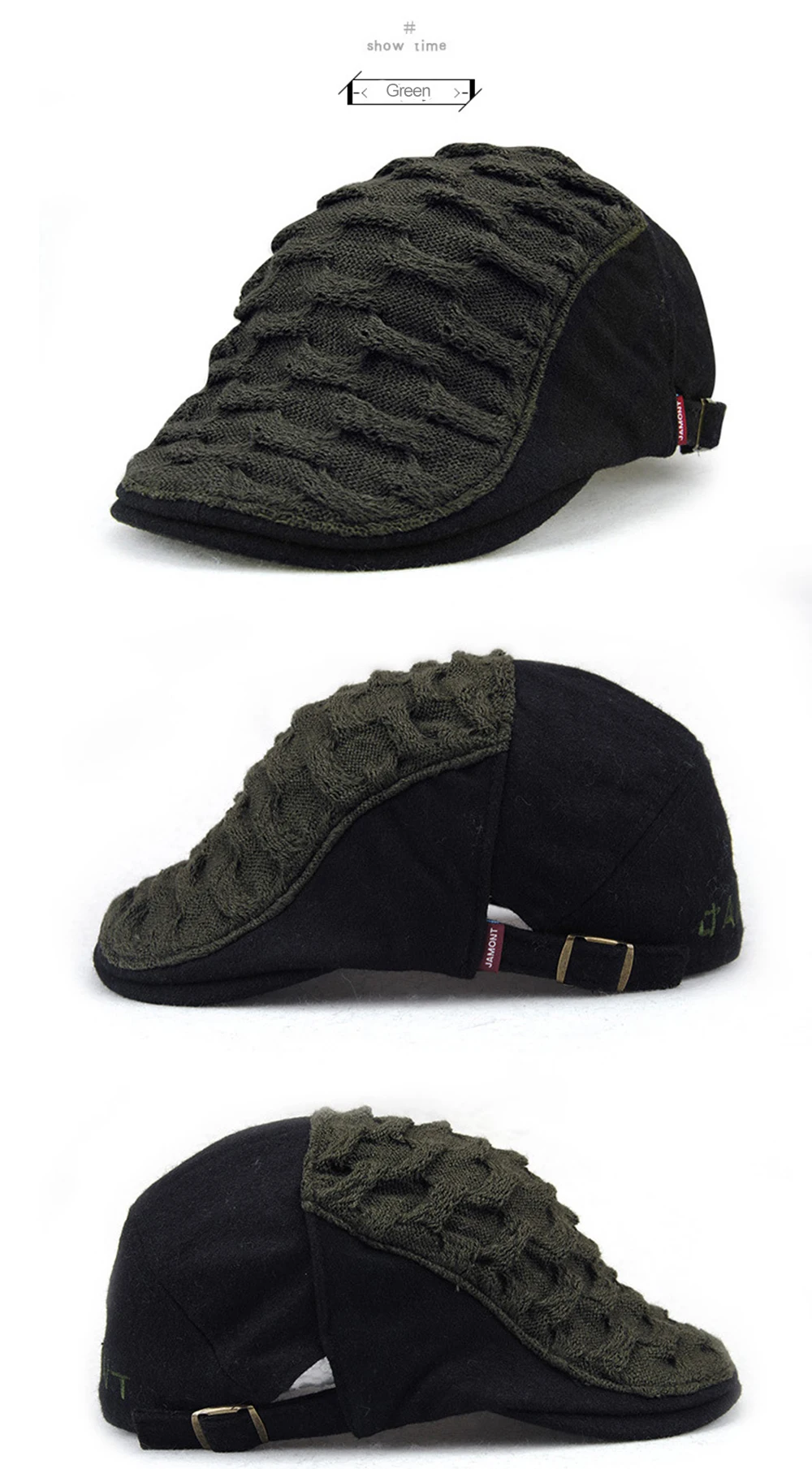 4 newsboy caps