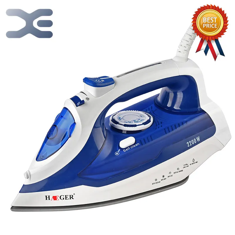 

2 Colors 2200W Handheld Portable Electric Steam Iron For Clothes High Quality Ceramic Soleplate HG-1217