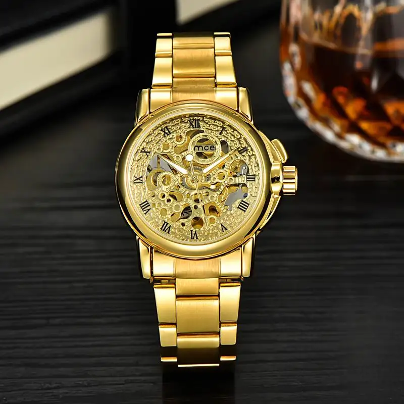 

MCE Clock Luxury Women Watch Famous Brands Gold Fashion Design Mechanical Watches Ladies Women Wrist Watches Relogio Femininos