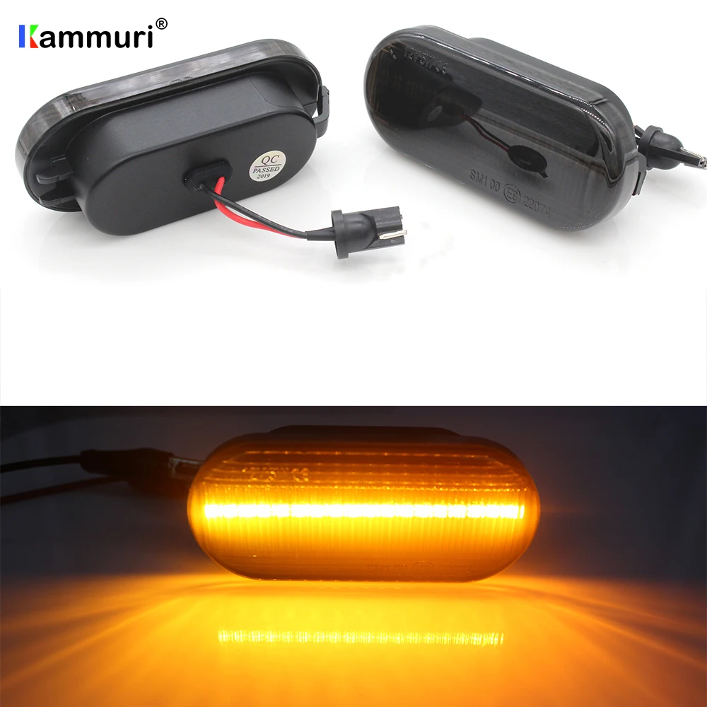 

2Pcs Amber LED Fender Side Marker Turn Signal Lights For SEAT Ibiza Leon For Skoda Octavia For Ford Focus MK2 Fiesta Fusion