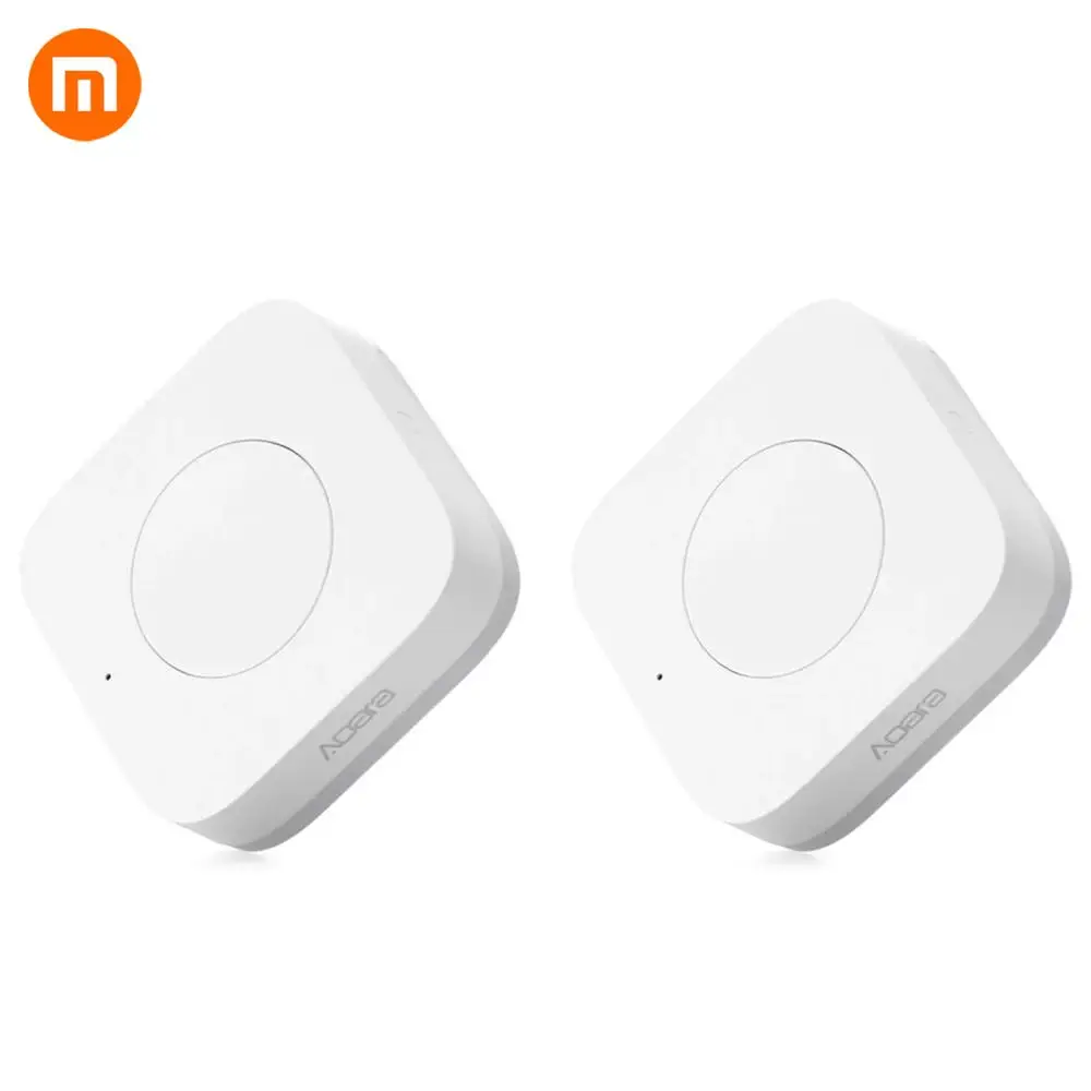 

Xiaomi 2 PCS/lot Aqara Wireless Switch Smart Remote One Key Control Aqara Intelligent Home Security APP Control Without Gyro