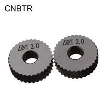 CNBTR 2 шт. 8x26 мм серебро сталь накатки инструмент диагональные колеса линейный накатка шаг 2 мм