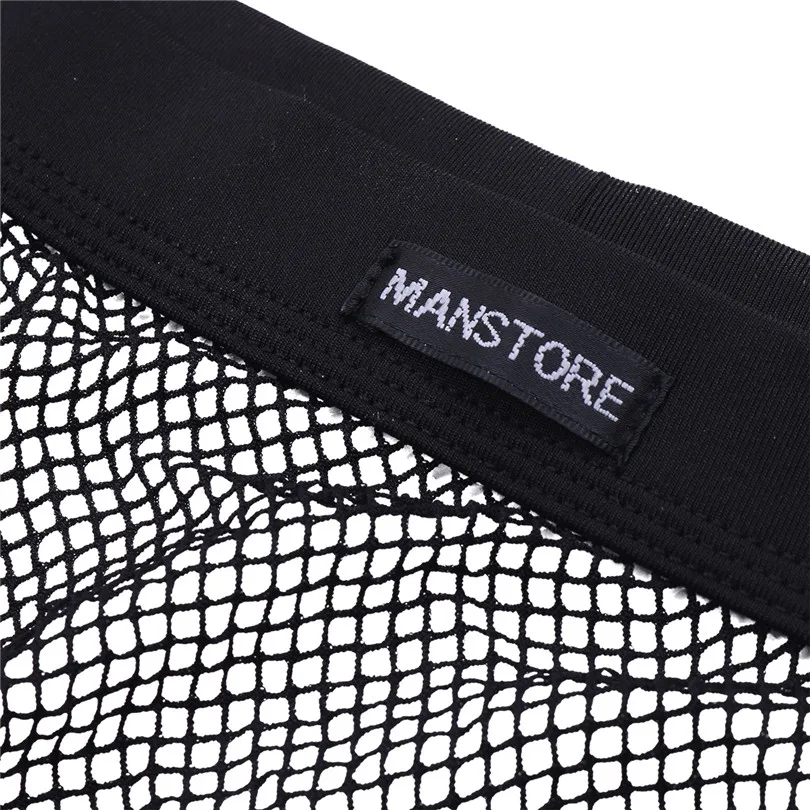 iEFiEL Sexy Mens Male Mesh Low Rise Jockstrap Open Butt G-string Underwear Underpants Nightwear Triangle Lingerie Night Panties