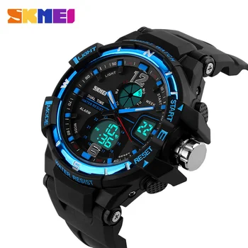 

S-Shock Mens Military Sport Watch For Men SKMEI Top Luxury Brand Men's LED Digital Quartz Watch Men Chronograph Sports Watches