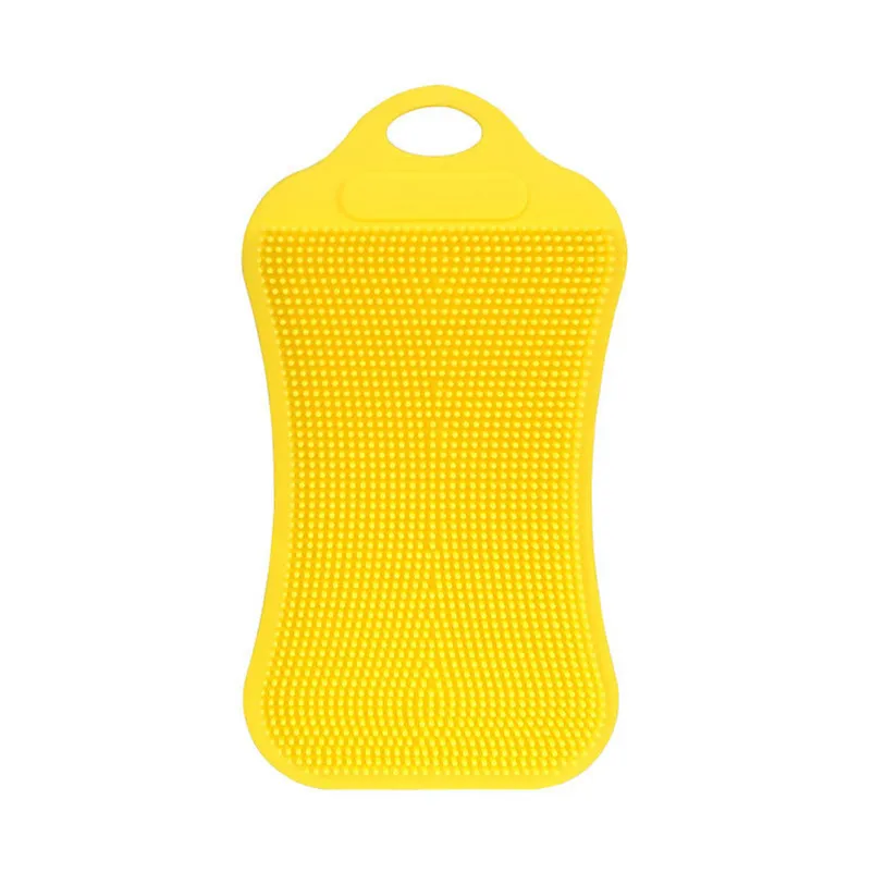 Silicone Dish Washing Sponge Scrubber Kitchen Cleaning Antibacterial Tool Dish Bowl Magic Cleaning Brush Scouring Pad Wash 3N30 (9)