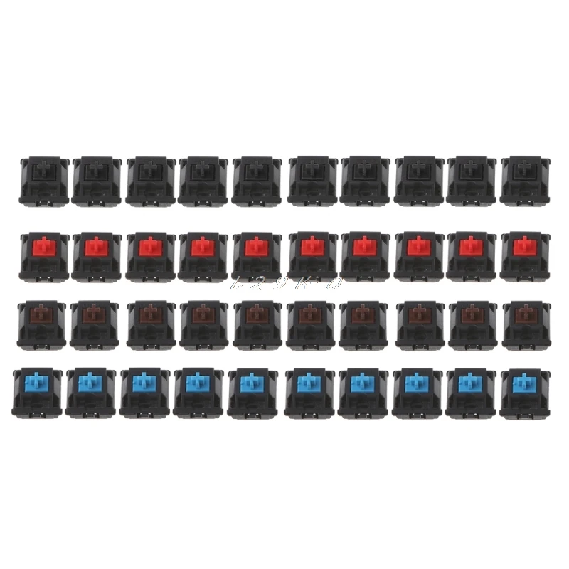 10 шт. механический переключатель клавиатуры оригинальный Cherry MX 3 Pin