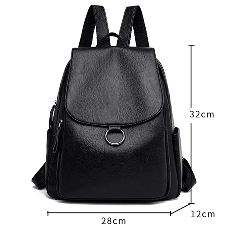 LONOOLISA, японский стиль, женский кожаный рюкзак,, женский рюкзак, для путешествий, рюкзак, школьные сумки для девочек-подростков, Sac A Dos