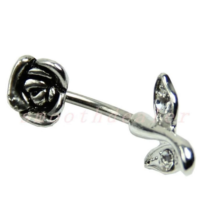 

Fashion Vintage Style Rose Navel Ring Belly Rings Body Jewellery New #Y51#