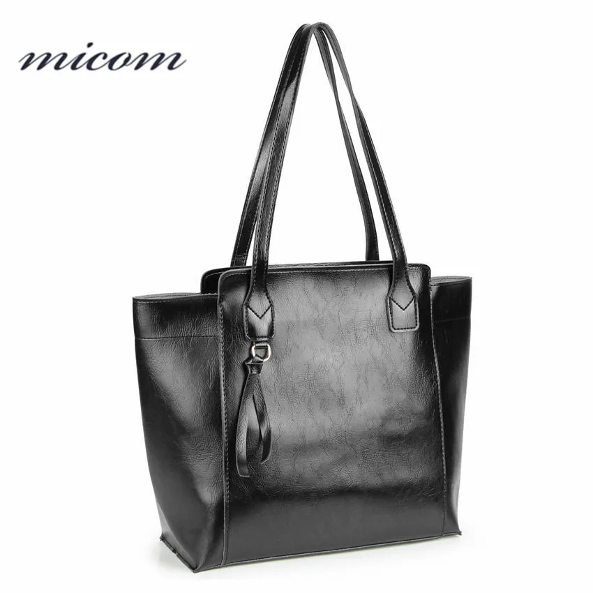 Micom Fashion Outlet Women Tote Shoulder Bag Leather Tote Bags for Women Large Capacity PU ...