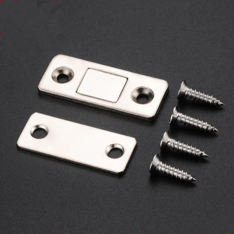 

2pcs/Set Strong Door Closer Magnetic Door Catch Latch Door Magnet for Furniture Cabinet Cupboard with Screws Ultra Thin