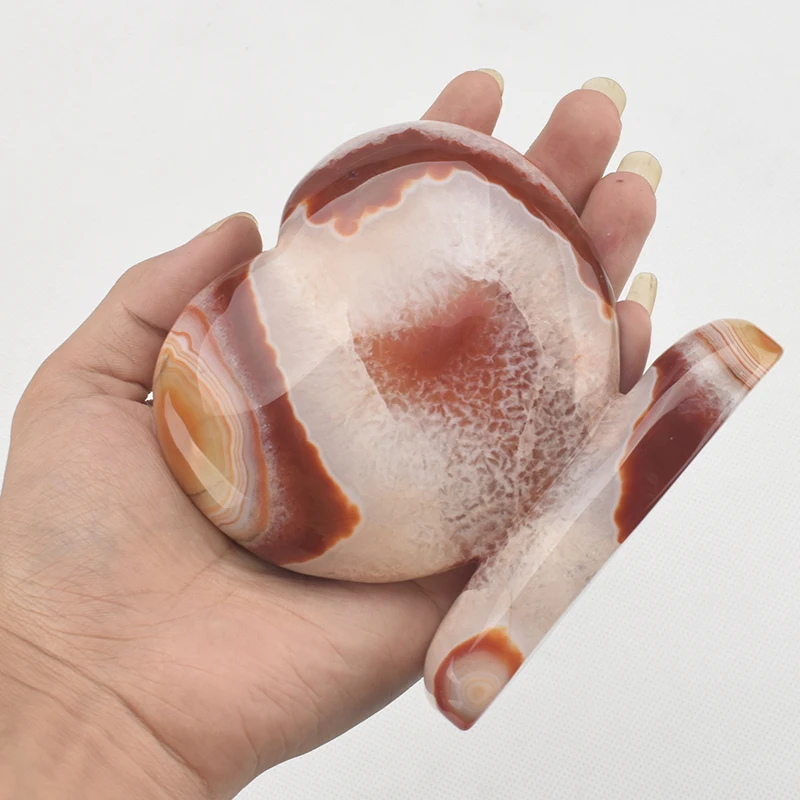 

Heart-shaped Colorful Agate Carving Crystal Crafts Statue Christmas Gift for lovers Art Collection Christmas and Wedding Decor