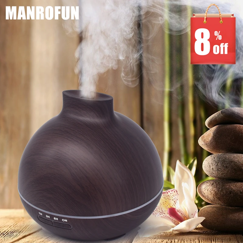

MRF-026 400ml FREE Shipping Essential Oil Diffuser mist Humidifier colorful night light household air aromatherapy machine