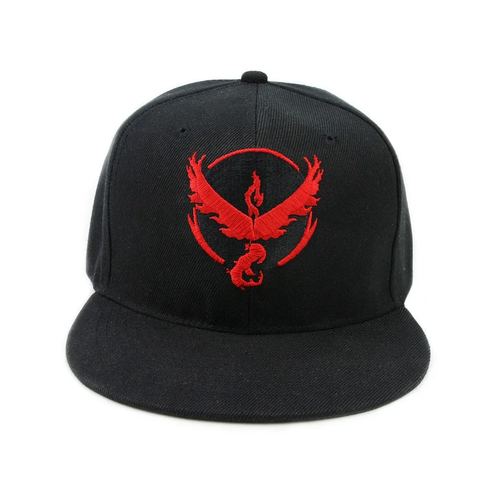 Косплей мобильная игра Pokemon Go Team Valor Team Mystic Team Instinct snapback Бейсболка Шляпа