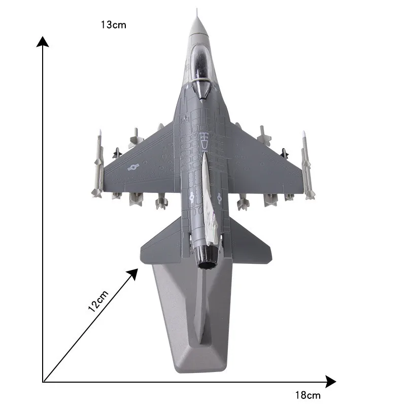 1: 100 F16 модель летательного аппарата сплав моделирование военная украшения