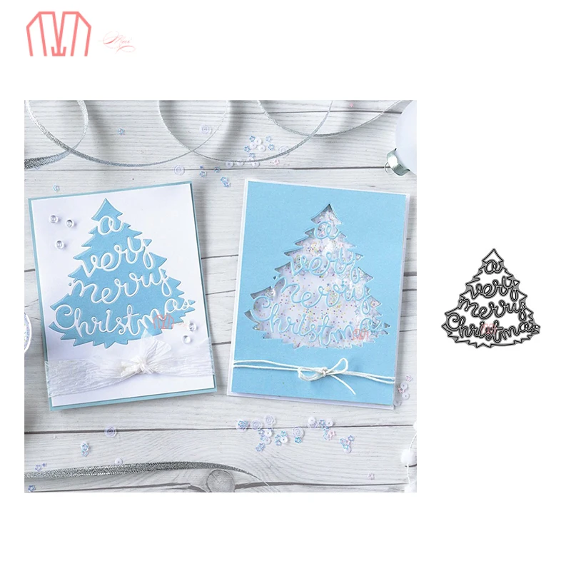 

Mai Christmas tree background Metal Cutting Dies Stencils for DIY Scrapbooking photo album Decorative Embossing DIY Paper Card