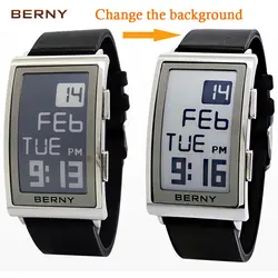 BERNY роль роскошные часы для мужчин электронные чернила reloj hombre электронные наручные часы для мужчин s relogio мужские спортивные часы для мужчин