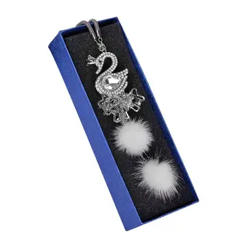 

Car Pendant Bling Fluffy Balls Car Hanging Pendant Mirror Charms Car Decoration