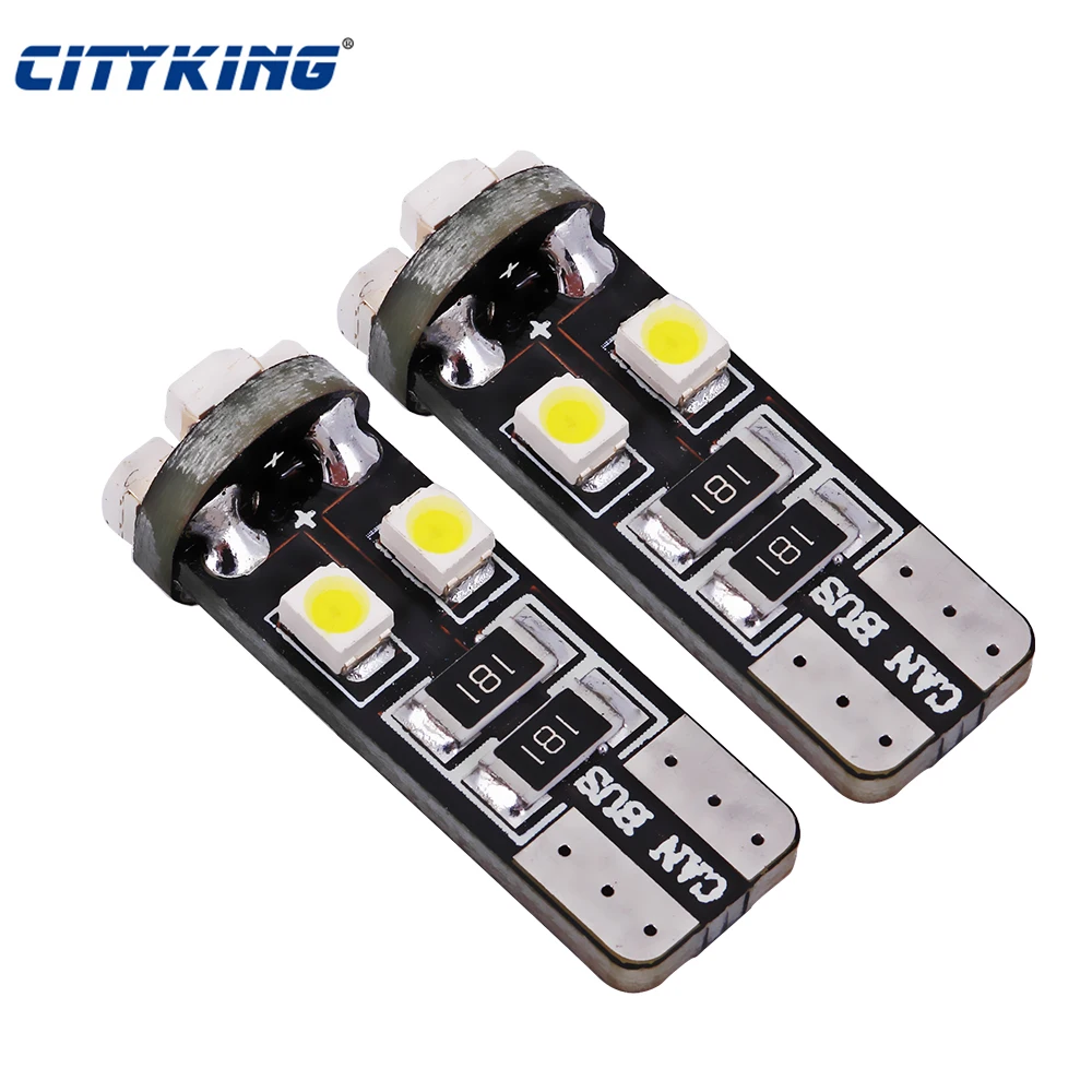 500 шт./лот canbus T10 led w5w 8SMD 1210 LED Canbus 194 168 W5W комнатного светодиодного лампы белого