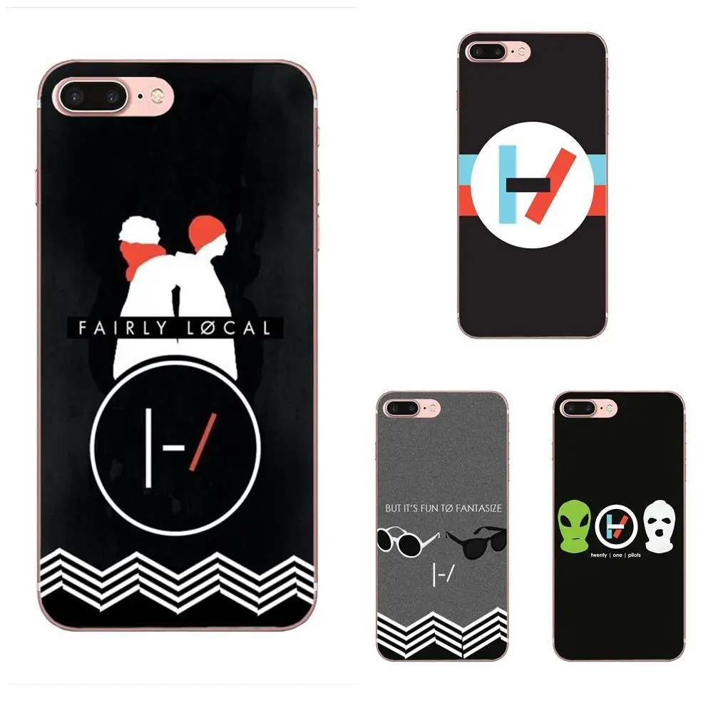 Мягкий ТПУ протектор с логотипом Twenty One Pilots для Galaxy J1 J2 J3 J330 J4 J5 J6 J7 J730 J8 2015 2016 2017 2018