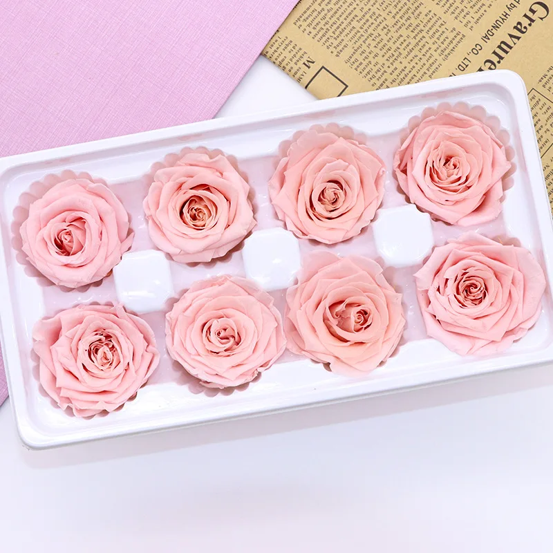 JAROWN Dry Eternal Rose Flower Head Handmade Dried Flowers DIY Bouquet Decoration Wedding Gift Box Fitting Home Decor Flores (14)