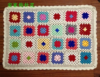 

2015 new arrival ZAKKA cotton crochet baby blanket for stroller accessories seat cushion with flower for newborn baby cover mat