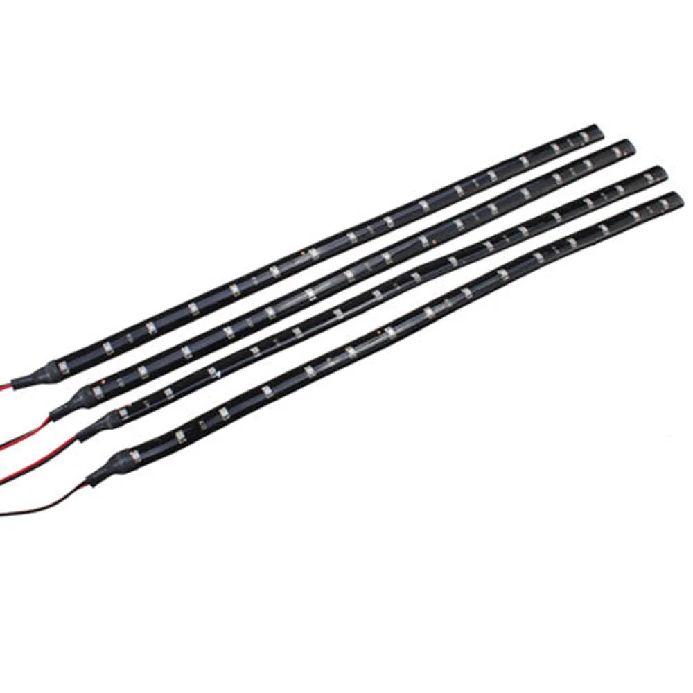 front grille DC 12V 15LED Super bright Blue Flexible for interior rear trunk Low power consumption Light Strips