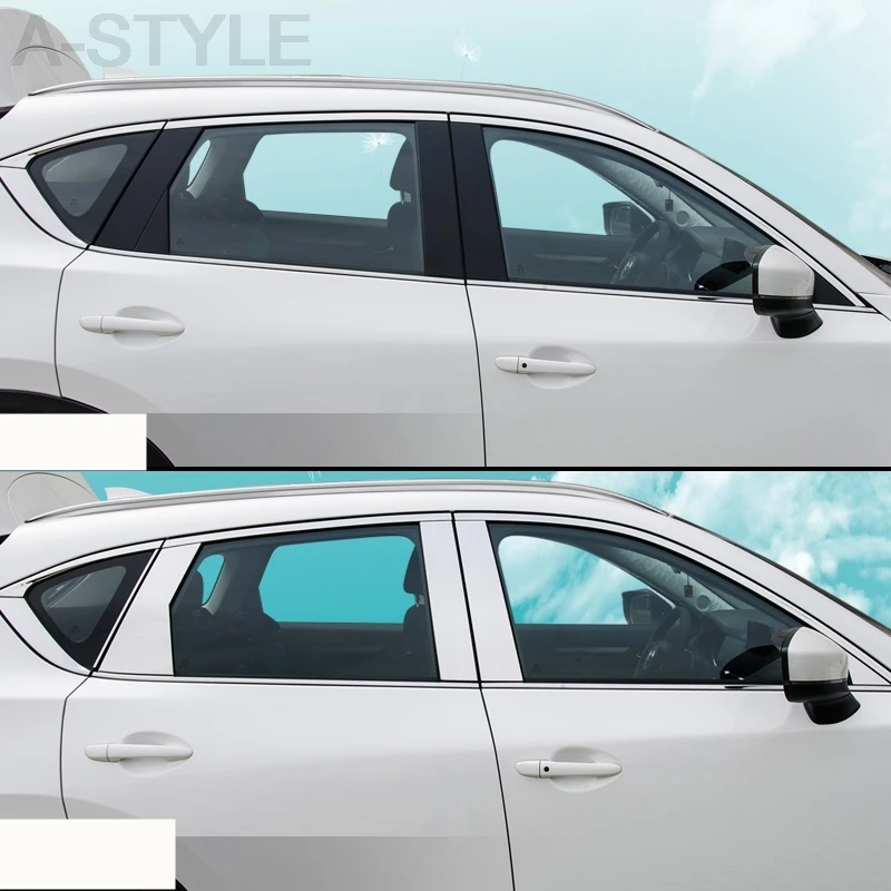 Для Mazda CX 5 CX5 2017 2019 качественные полоски из нержавеющей стали для отделки окна